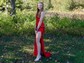 Black Mermaid Scoop Neck Sparkly Sequin Prom Dresses