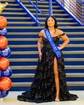 Ball Gown Off-the-shoulder Tulle Tiered Prom Dresses With Appliques