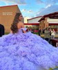 Princess Off-the-shoulder Tulle Ruffle Tiered Prom Dresses
