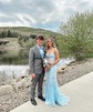 Mermaid Strapless Tulle Prom Dresses With Appliques
