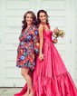 Ball Gown Sweetheart Satin Prom Dresses With Ruched