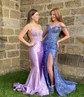 Sheath/Column Off-the-shoulder Sparkly Sequin Prom Dresses