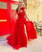 Sheath/Column One Shoulder Jersey Corset Prom Dresses With Beading