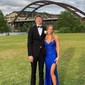 Ivory Mermaid V-neck Jersey Beaded Prom Dresses
