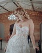 Sheath/Column Strapless Lace Beaded Prom Dresses