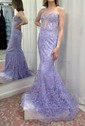 Black Mermaid Strapless Lace Prom Dresses With Beading