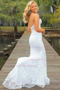 Black Mermaid Strapless Lace Prom Dresses With Beading