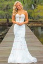 Black Mermaid Strapless Lace Prom Dresses With Beading