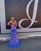 Mermaid Scoop Neck Sparkly Sequin Prom Dresses