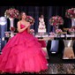 Ball Gown V-neck Tulle Tiered Prom Dresses With Appliques