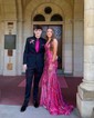 Mermaid V-neck Backless Sparkly Sequin Prom Dresses