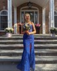 Red Mermaid Strapless Tulle Prom Dresses With Appliques