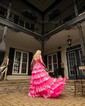 Princess Off-the-shoulder Sequin Tiered Prom Dresses