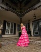 Princess Off-the-shoulder Sequin Tiered Prom Dresses