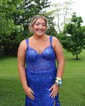 Mermaid Off-the-shoulder Sparkly Sequin Prom Dresses With Appliques