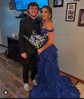 Ball Gown Off-the-shoulder Tulle Tiered Prom Dresses With Appliques