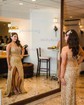 Sheath/Column Strapless Sparkly Sequin Prom Dresses with Beading