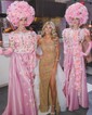 Sheath/Column Strapless Sparkly Sequin Prom Dresses with Beading