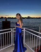 Black Sheath/Column Strapless Satin Prom Dresses With Ruched