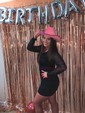 Glitter Black Bodycon Long Sleeve Ruched Mini Dress