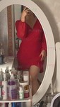 Elegant Black Chiffon Bodycon Long Sleeve Ruffle Mini Dress