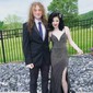 Black Mermaid V-neck Jersey Beaded Prom Dresses