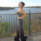 Black Mermaid V-neck Jersey Beaded Prom Dresses