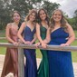 Black Mermaid V-neck Jersey Beaded Prom Dresses