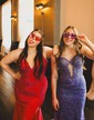 Black Mermaid V-neck Jersey Beaded Prom Dresses