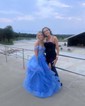Princess Off-the-shoulder Tulle Ruffle Prom Dresses With Appliques