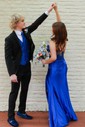 Mermaid Strapless Satin Cut Out Prom Dresses With Appliques