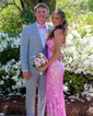 Mermaid V-neck Backless Sparkly Sequin Prom Dresses