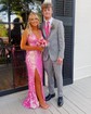 Mermaid V-neck Backless Sparkly Sequin Prom Dresses