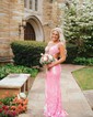 Mermaid V-neck Backless Sparkly Sequin Prom Dresses
