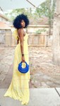 Daffodil A-line One Shoulder Chiffon Ruffle Prom Dresses