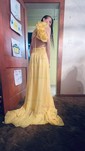 Daffodil A-line One Shoulder Chiffon Ruffle Prom Dresses