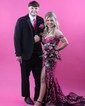 Sheath/Column Off-the-shoulder Sparkly Sequin Prom Dresses