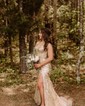 Sheath/Column Off-the-shoulder Sparkly Sequin Prom Dresses