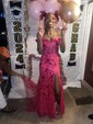 Sheath/Column Off-the-shoulder Sparkly Sequin Prom Dresses
