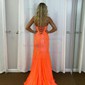 Sheath/Column Strapless Satin Corset Beaded Prom Dresses