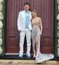 Sheath/Column V-neck Sparkly Sequin Prom Dresses With Beading
