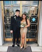 Sheath/Column V-neck Sparkly Sequin Prom Dresses With Beading