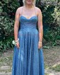 Ball Gown Sweetheart Glitter Prom Dresses With Ruched