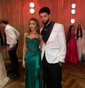 Sheath/Column Sweetheart Satin Corset Prom Dresses With Appliques