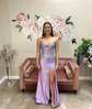 Mermaid Strapless Satin Cut Out Beaded Prom Dresses