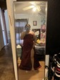 Sheath/Column Cowl Neck Silk-like Satin Floor-length Prom Dresses With Ruched