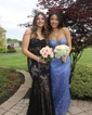 Mermaid V-neck Lace Strapless Prom Dresses With Beading
