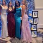 Mermaid Sweetheart Tulle Corset Prom Dresses With Appliques