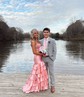 Mermaid Strapless Satin Ruffle Tiered Prom Dresses With Appliques
