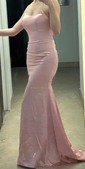 Mermaid Scoop Neck Satin Prom Dresses With Ruched